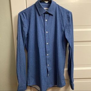 Zara men’s denim-look cooling button down
